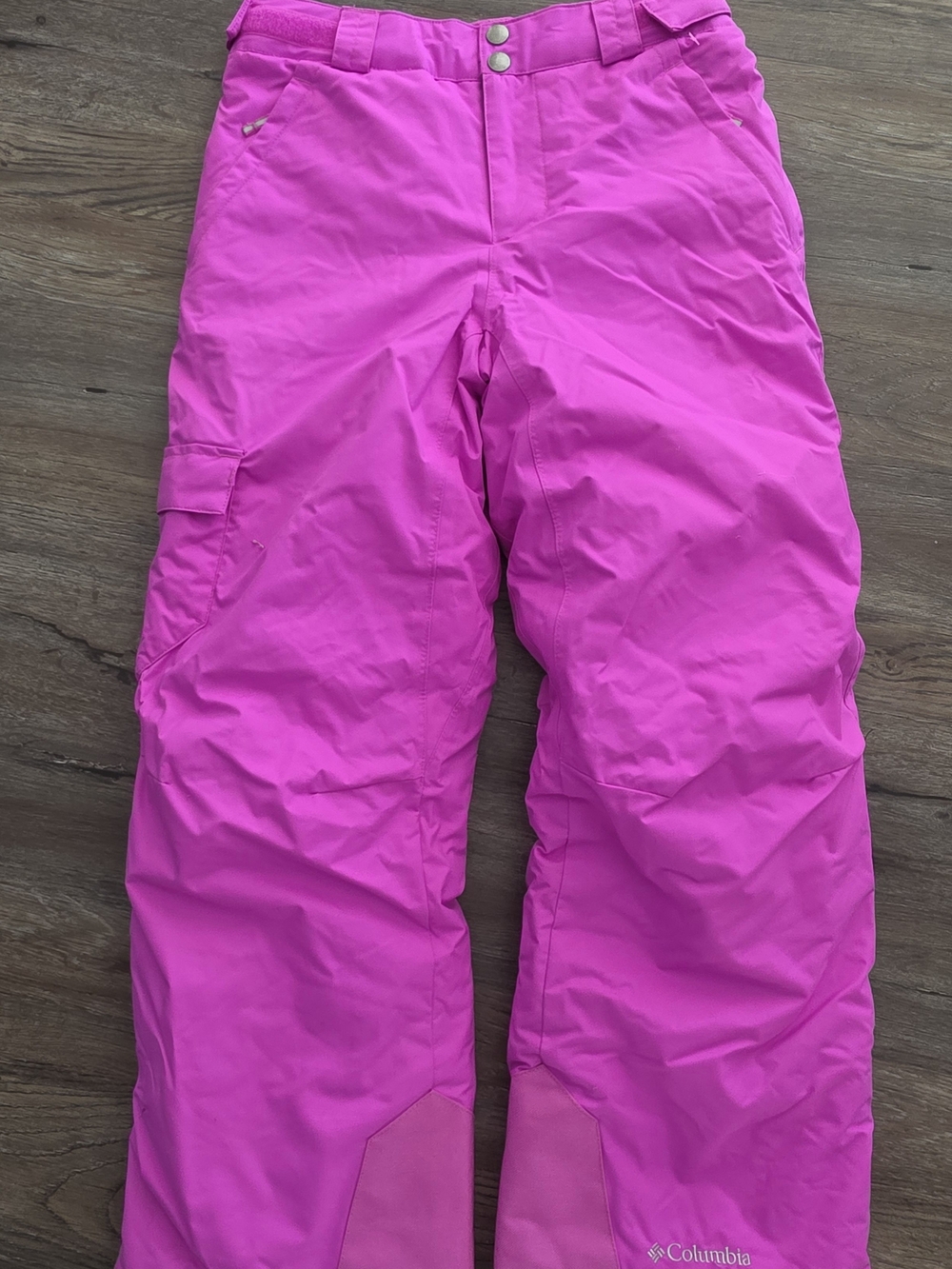 Columbia Young Girls Bright Pink Snow Pants SIZE MED